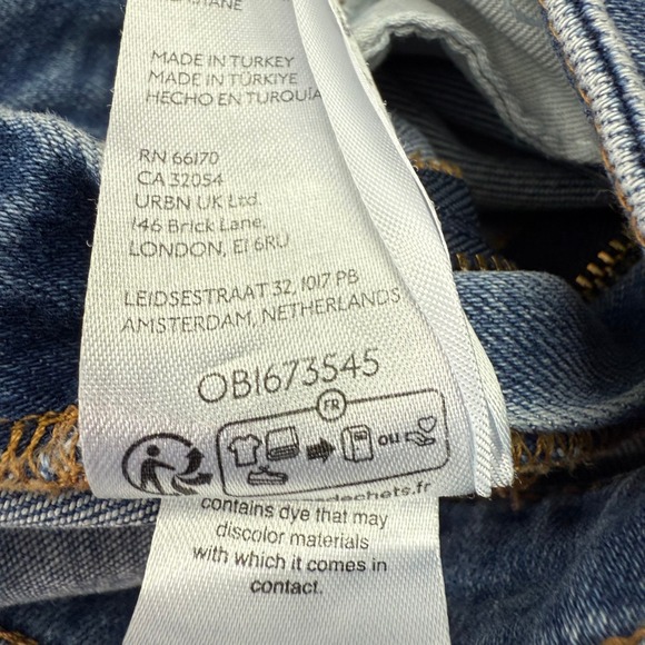 Pilcro Jeans Women 28 (27x26) The Skipper Side Zip High Rise Crop Wide Leg Phila - Picture 8 of 16